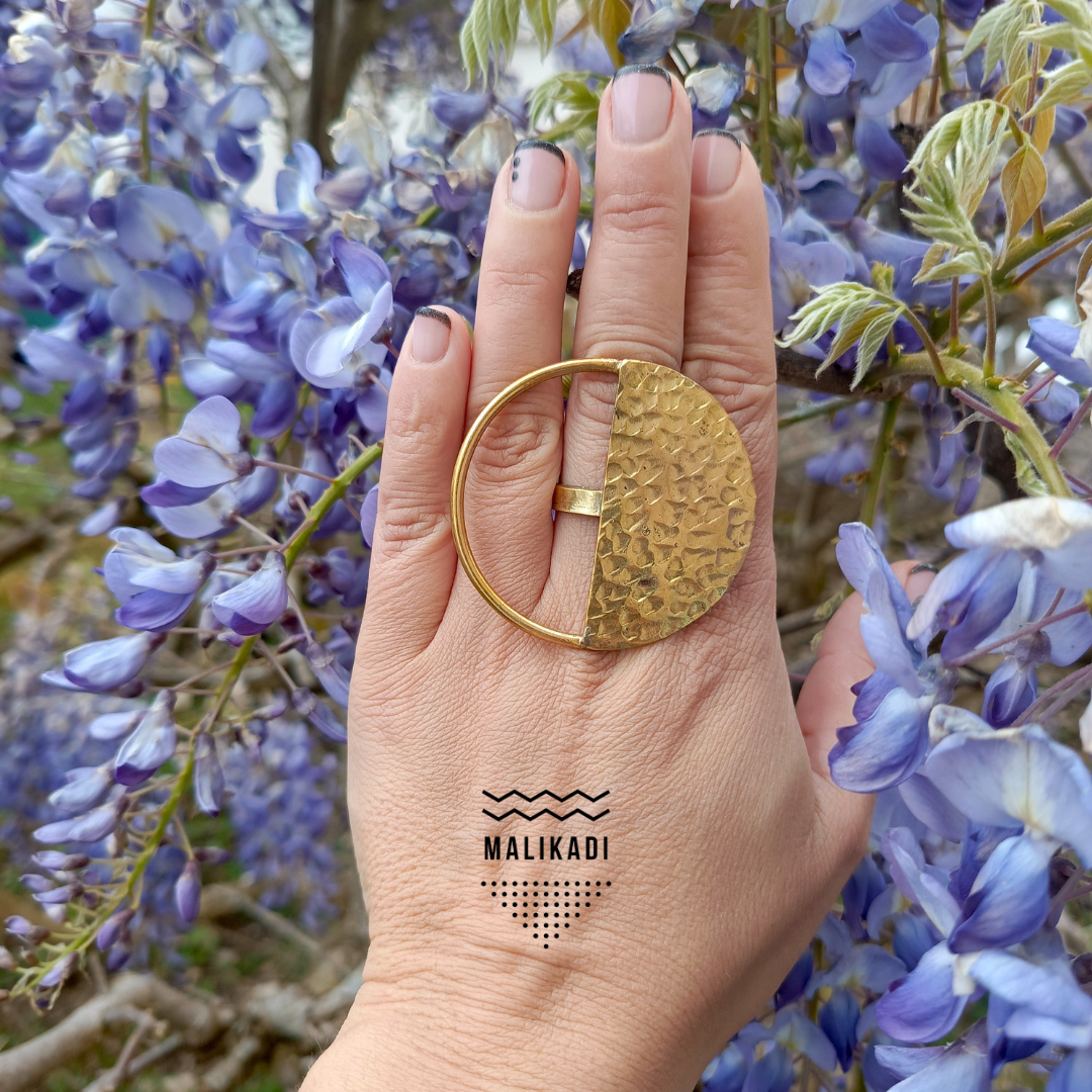 Bague demi lune