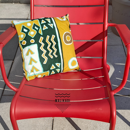 Housse de coussin en wax
